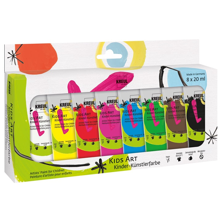 Set di colori per bambini KREUL 8 x 20 ml