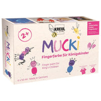 Set di colori per dipingere con dita per ragazze MUCKI - KREUL set 6 x 50 ml