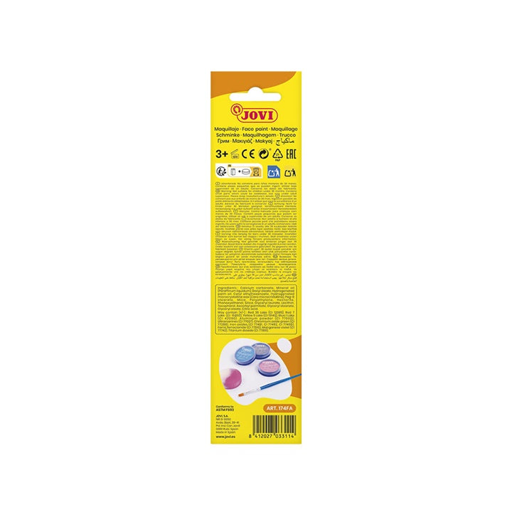 Set di colori per il viso Fantasy con accessori 3 x 8 ml
