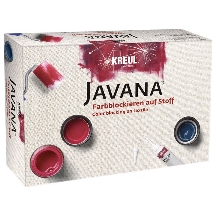 Set di colori per tessuti con tecnica blocking JAVANA KREUL
