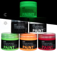 Set di colori per tessuti scuri Profil - Rebel 6 x 50 ml