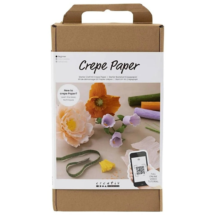 Set di fiori di carta crespa