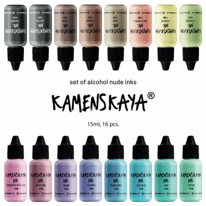 Set di inchiostri alcolici NUDE KAMENSKAYA 16 x 15 ml