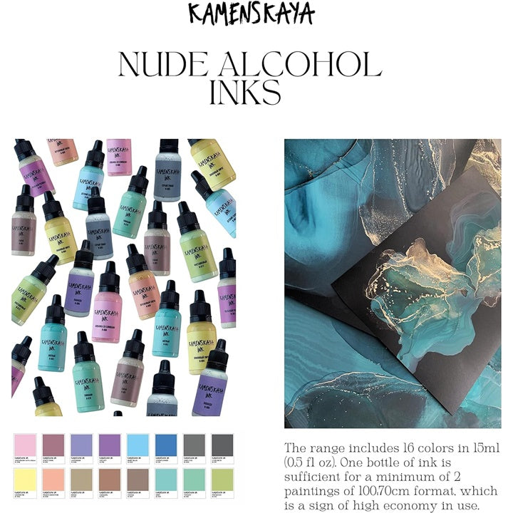 Set di inchiostri alcolici NUDE KAMENSKAYA 16 x 15 ml