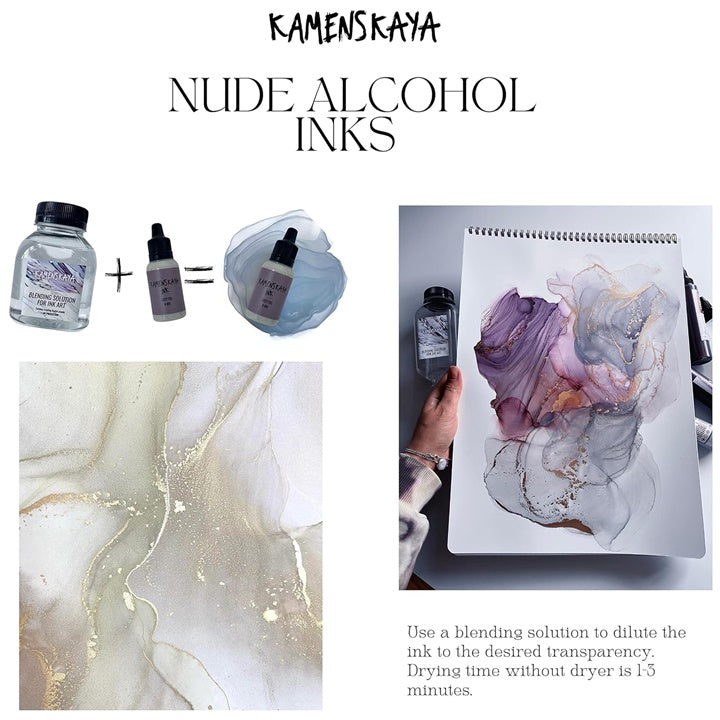 Set di inchiostri alcolici NUDE KAMENSKAYA 16 x 15 ml