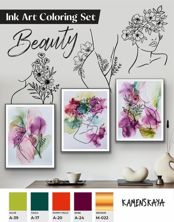 Set di inchiostri KAMENSKAYA 'BEAUTY'
