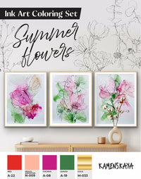 Set di inchiostri KAMENSKAYA 'SUMMER FLOWERS'
