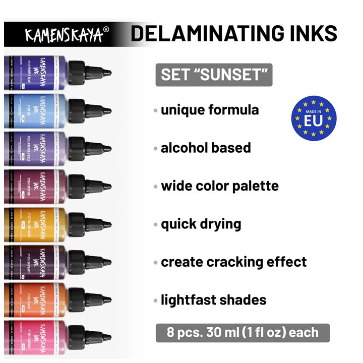 Set di inchiostri per delaminazione KAMENSKAYA "Sunset