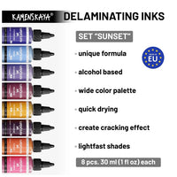 Set di inchiostri per delaminazione KAMENSKAYA "Sunset