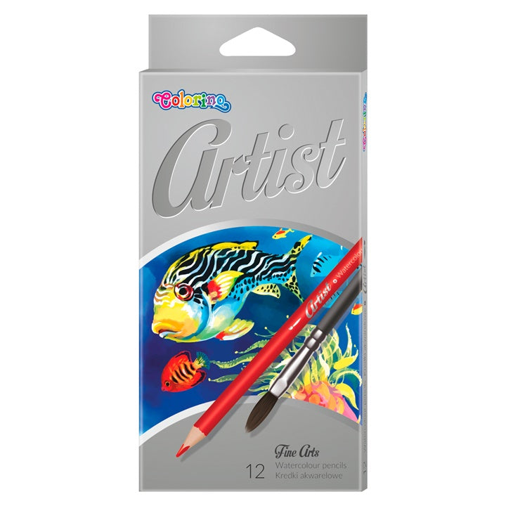 Set di matite acquerellabili Colorino Artist con pennello