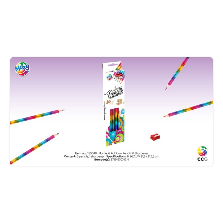 Set di matite colorate arcobaleno