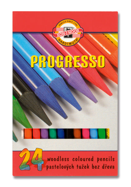 Set di matite colorate senza legno 8758 - 24 pezzi