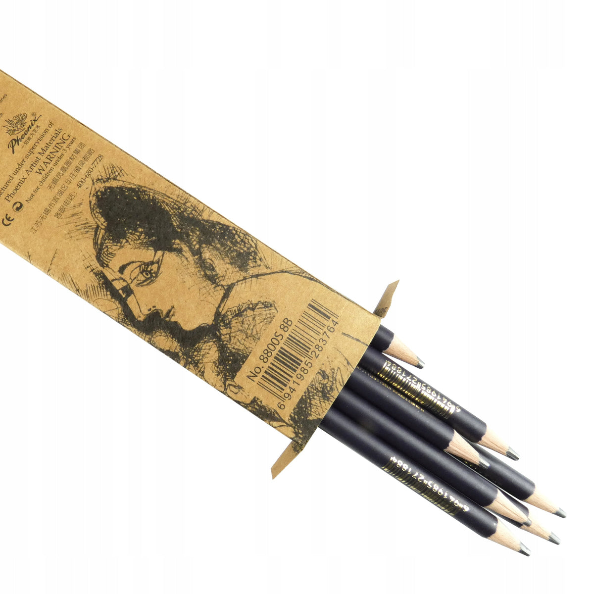 Set di matite in grafite Phoenix 2H - 12 pz