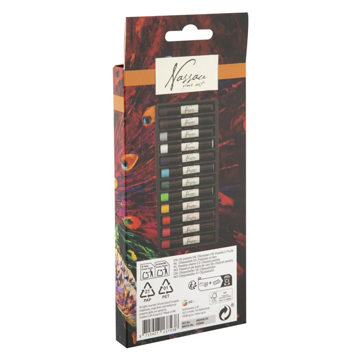 Set di pastelli a olio Nassau 12 pezzi