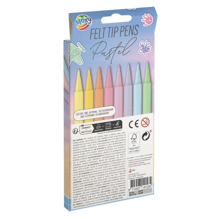Set di pennarelli a pastello 8 pezzi