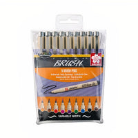 Set di pennarelli artistici SAKURA Pigma Brush - 9 pezzi