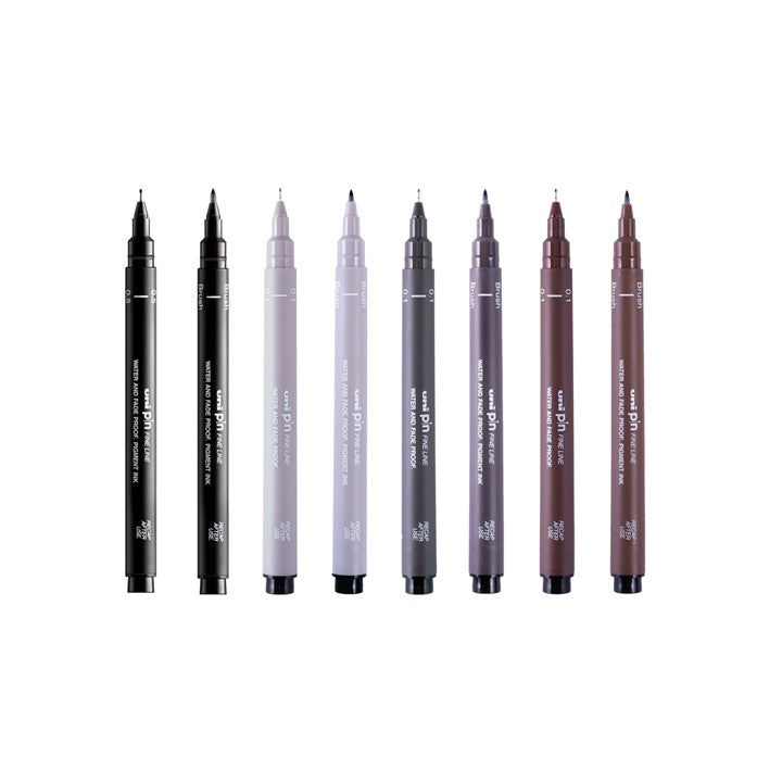 Set di pennarelli fineliner UNI PIN Creative Strokes 8 pz.
