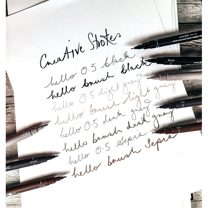 Set di pennarelli fineliner UNI PIN Creative Strokes 8 pz.