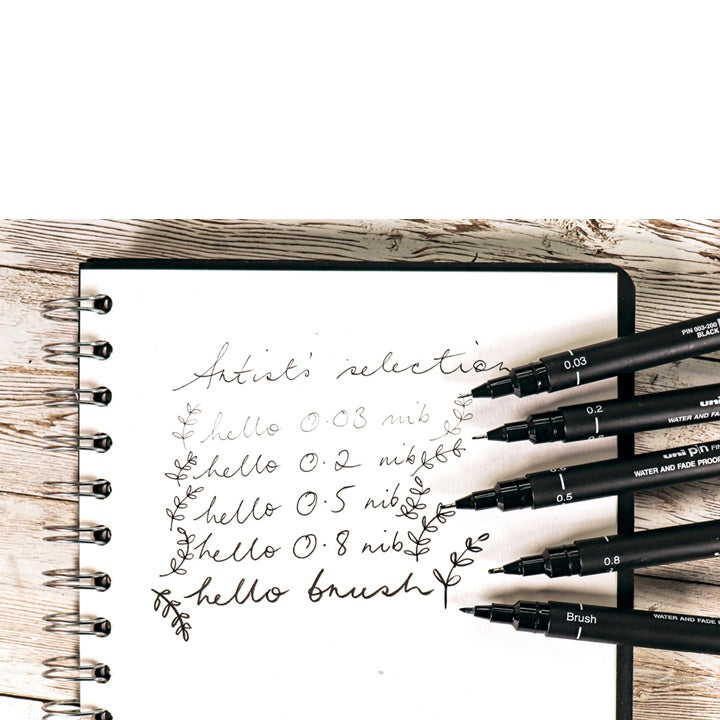 Set di pennarelli UNI PIN fineliner Artist Selection 5 pz.