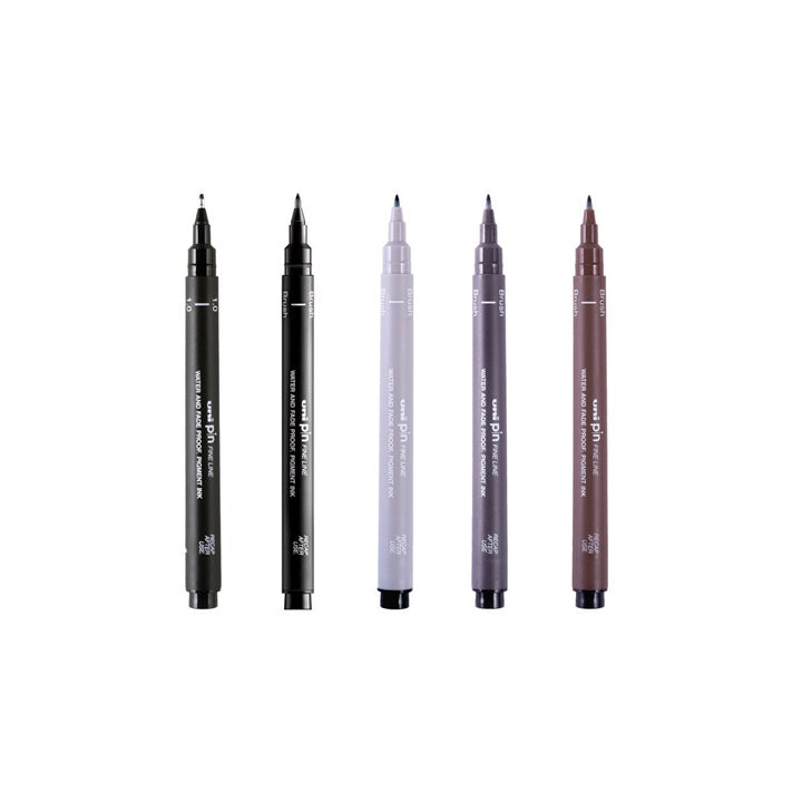 Set di pennarelli UNI PIN fineliner Flow and Flourish 5 pz.