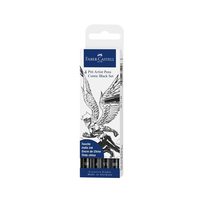 Set di penne artistiche Faber-Castell - Comic black set