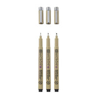 Set di penne tecniche SAKURA PIGMA MICRON set BROAD 3 pezzi