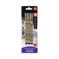Set di penne tecniche Sakura Pigma Micron - set di 3 pezzi