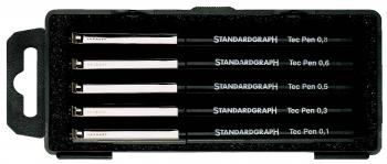 Set di penne tecniche Standardgraph - 5 pezzi