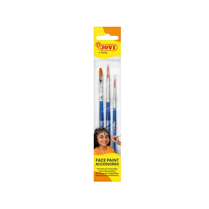 Set di pennelli per pittura del viso JOVI 3 pz.