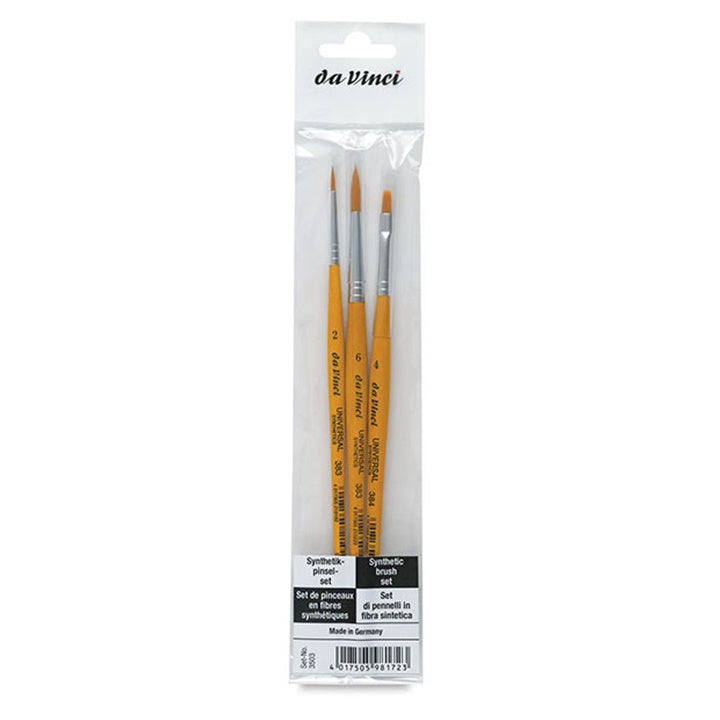 Set di pennelli per pittura sintetici da Vinci Universal