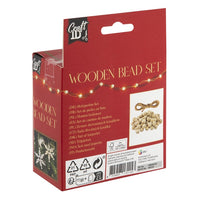 Set di perline di legno XMAS STARS