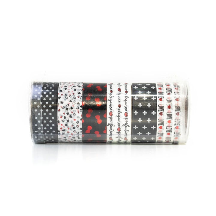 Set di strisce per washi 6 x 2,5 m | vari tipi - nero