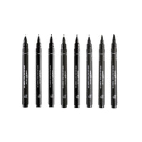 Set di UNI PIN fineliner Pennarelli calligrafici 8 pezzi