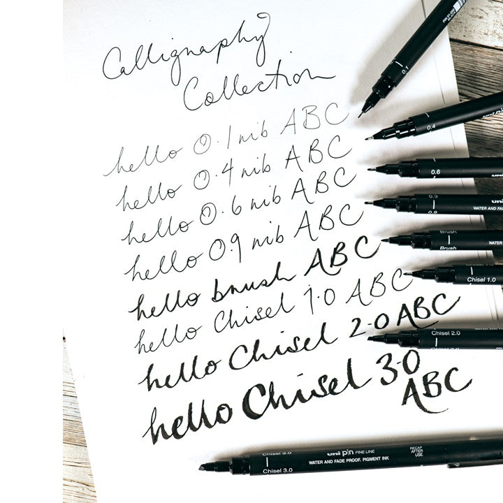 Set di UNI PIN fineliner Pennarelli calligrafici 8 pezzi