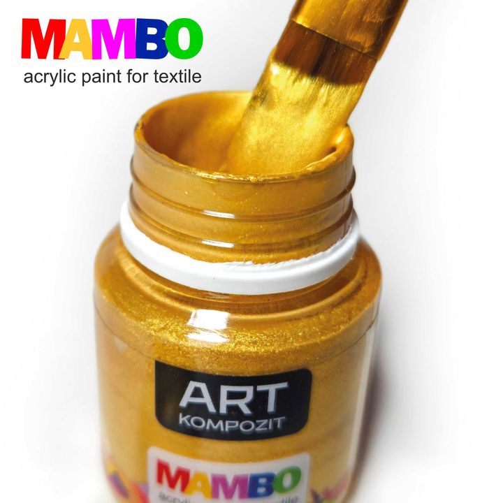 Set di vernici per tessuti e pelle Mambo Metallic