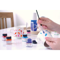Set di vernici per vetro e porcellana KREUL 6 x 20 ml + pennello