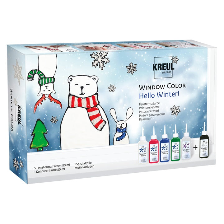 Set di vernici per vetro KREUL Hello Winter