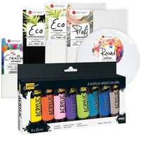 Set grande di mini tele e set di colori acrilici Solo Goya