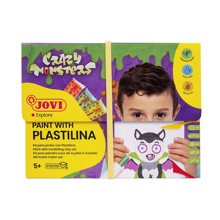 Set JOVI Crazy Monsters - pittura con plastilina