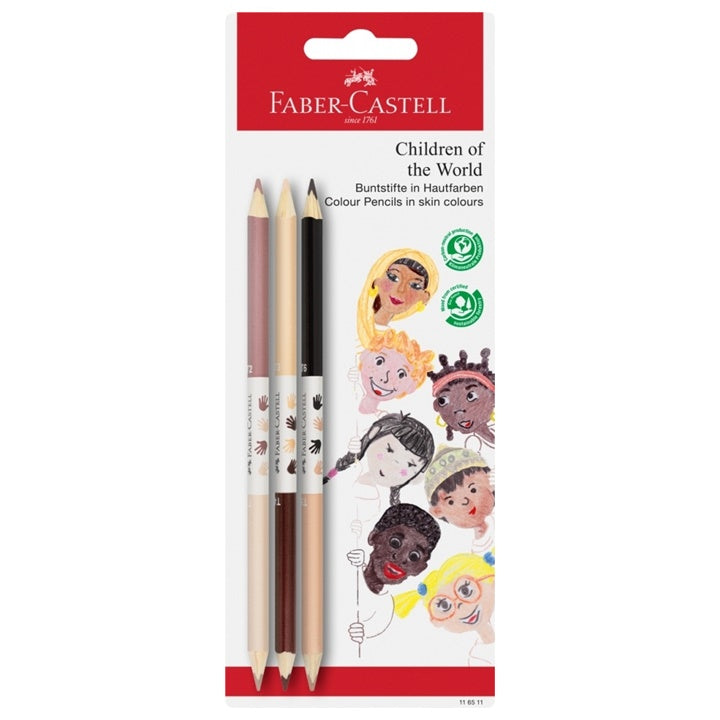 Set matite colorate Faber Castell Children of the World 3 pz