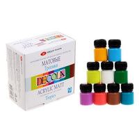 Set di colori acrilici opachi Decola 9x20 ml – Tropics
