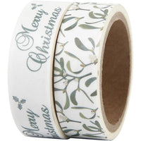 Set di nastri washi Mistletoe and Merry Christmas — immagine 1