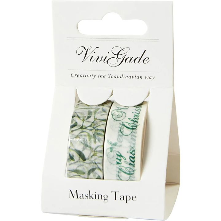 Set di nastri washi Mistletoe and Merry Christmas — immagine 2