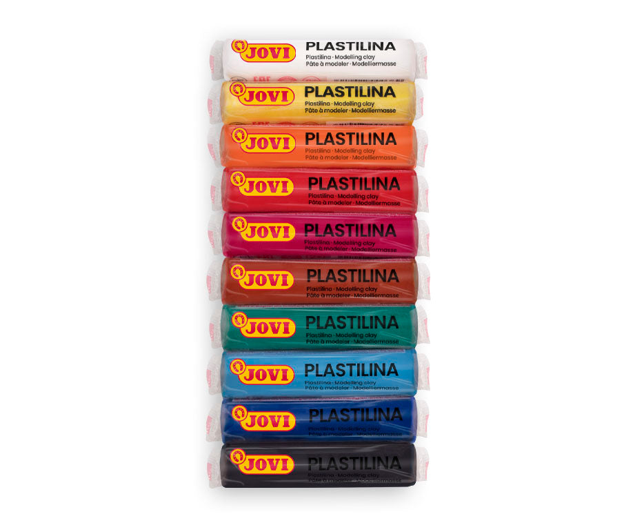 Set pasta per modellare JOVI plastilina naturale 10 x 15 g