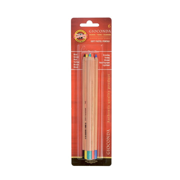 Set pastelli secchi a matita KOH-I-NOOR-6 pezzi