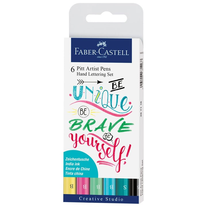 Set pennarelli artistici PITT Hand Lettering Unique - 6 pz
