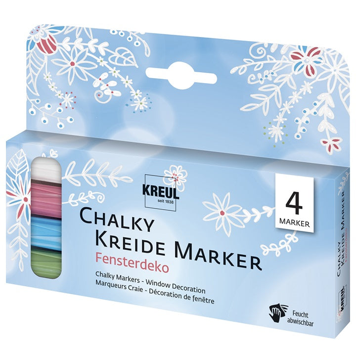 Set di pennarelli a gesso KREUL frost - 4 pz — immagine 1