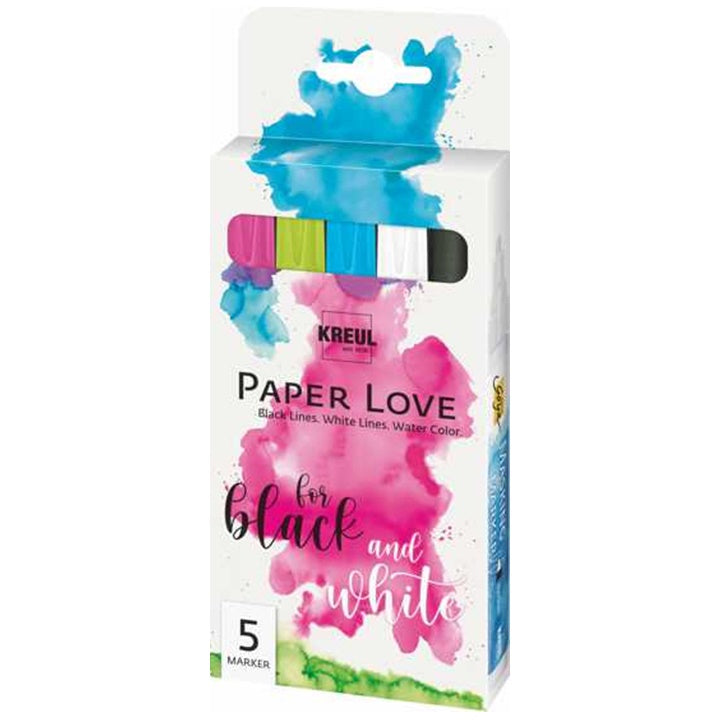 Set pennarelli KREUL Paper Love 5 pezzi