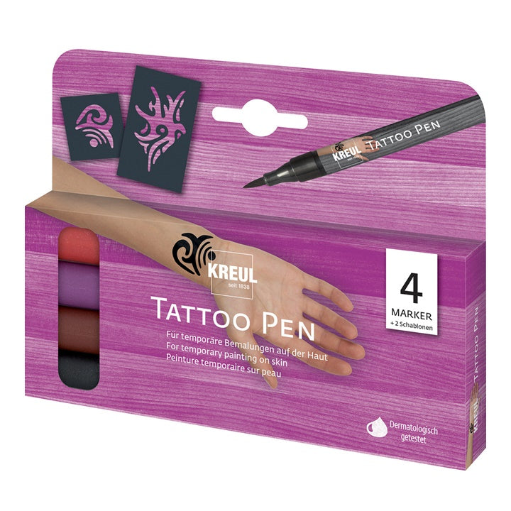 Set pennarelli per tatuaggio TATTOO KREUL - 4 pezzi