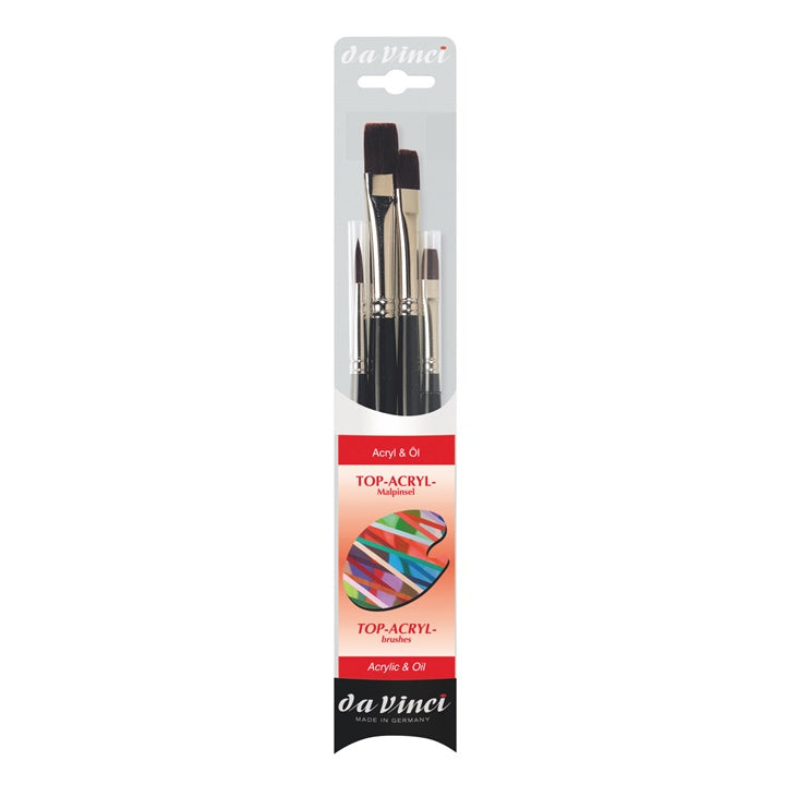Set pennelli per pittura da Vinci Top-Acryl